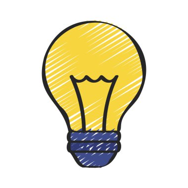 ampul simgesi, vektör illüstrasyonu