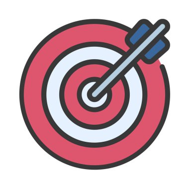 hedef simge vektör illüstrasyonu