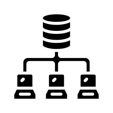 Beyaz arkaplanda dizüstü bilgisayar Ağı simgesi