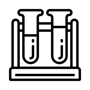 Deney simgesi vektör illüstrasyon tasarımı