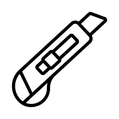 Stanley Bıçağı düz simgesi, vektör illüstrasyonu 