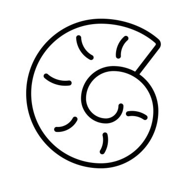 Deniz kabuğu simgesi, anahat stili