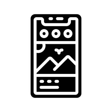 Sosyal Ortam Besleme düz simgesi, vektör illüstrasyonu 