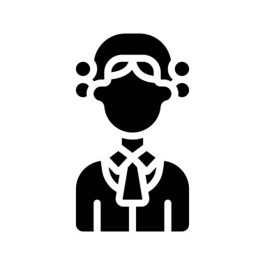 Yargıç simge vektör çizimi tasarımı