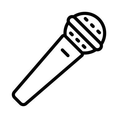 mikrofon simgesi vektör resimleme arkaplanı 