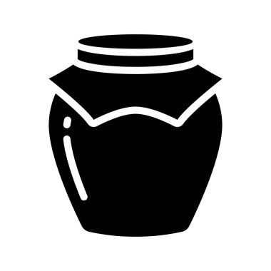Honey Jar simge vektör illüstrasyon tasarımı