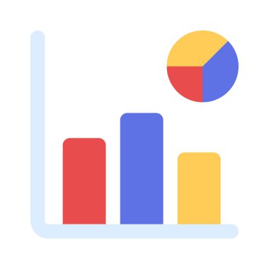 Grafikler Veri Web simgesi vektör çizimi