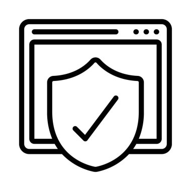 Web sitesi simgesi, vektör illüstrasyonu basit tasarım