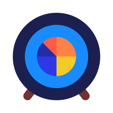 Veri Hedefleri simgesi, vektör illüstrasyonu  