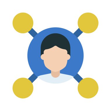 Bağlı Pazarlama Web simgesi vektör illüstrasyonuName