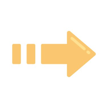  Sağ yön ok ikonu vektör illüstrasyonu 