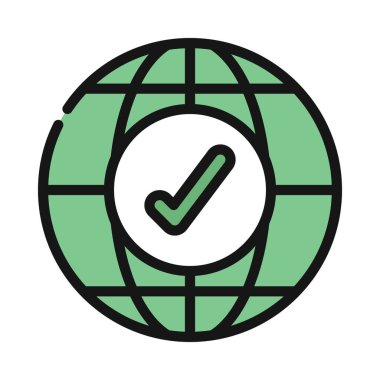 İyi İnternet Bağlantısı simgesi, vektör illüstrasyonu 