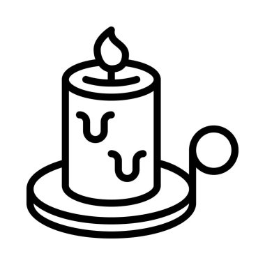 Yanan Mum kutsal kişilerin resmi, vektör çizim 