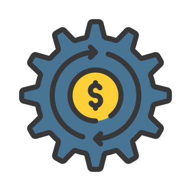 Otomatik Ödemeler simgesi, vektör illüstrasyonu basit tasarım