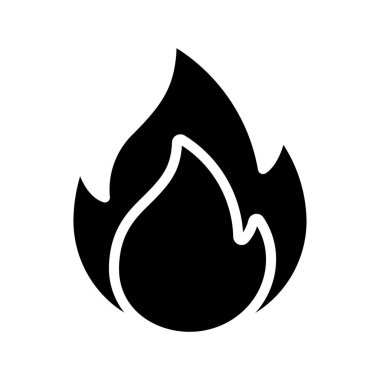 Ateş simgesi vektör illüstrasyon tasarımı