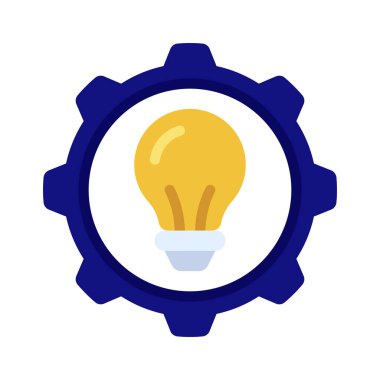 Fikir Yönetimi web simgesi vektör illüstrasyonu