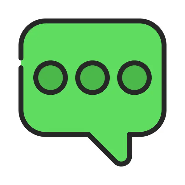Bubbla Chatt Kommunikation Ikon Vektor Illustration — Stock vektor