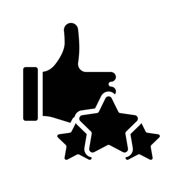 Thumbs Review Icon Vector Illustration — Stock Vector