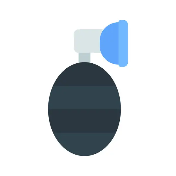 Oxygen Mask Pump Web Icon Vector Illustration — Stock Vector