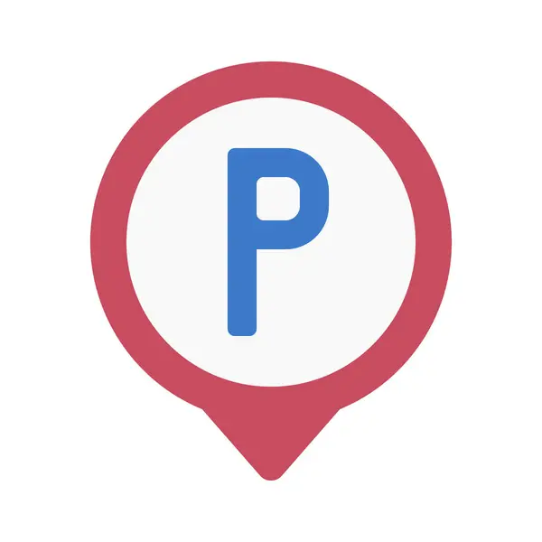 Parking Web Icon Vector Illustration — Stock Vector