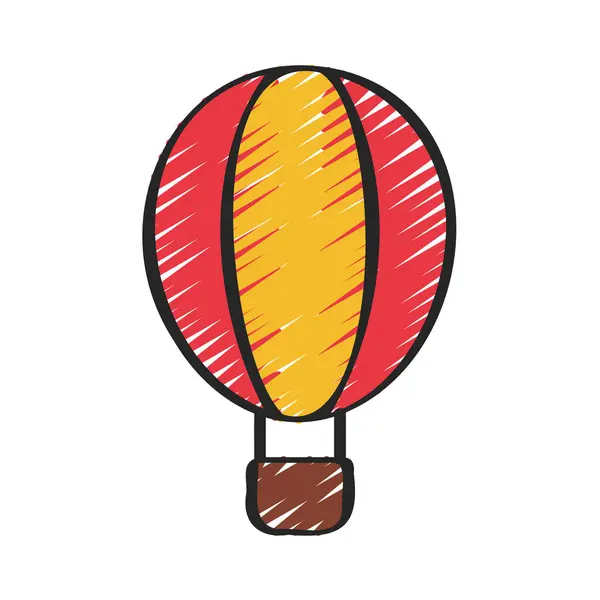 Ícone Balão Quente Ilustração Vetorial — Vetor de Stock