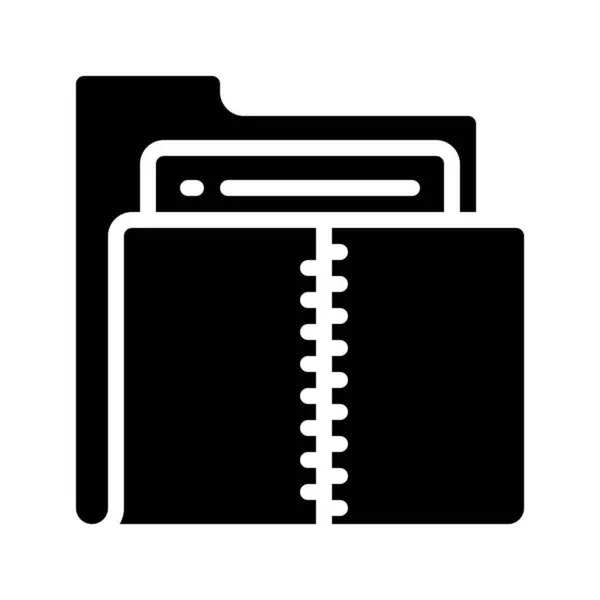 Zip Folder Icon Vector Illustration — Stock Vector