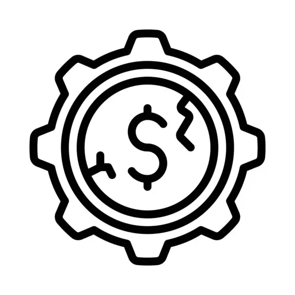 Money Management Web Icon Vektor Illustration — Stockvektor