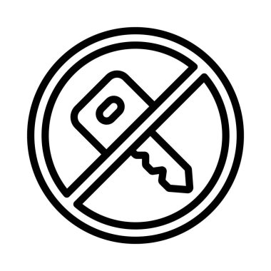 Anahtarsız Girdi web simgesi vektör çizimi