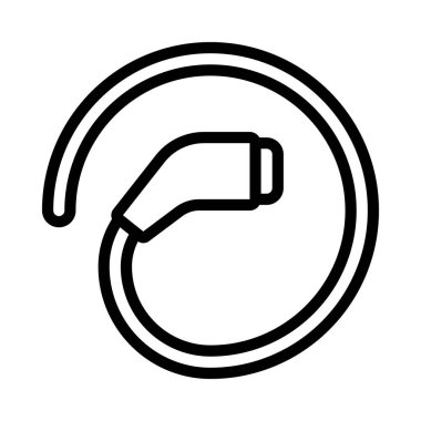 Car Charger Kablo Ağı vektör illüstrasyonuName