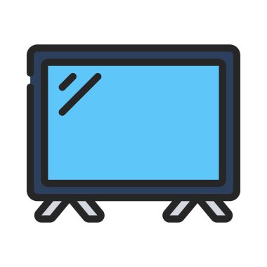 Televizyon Ekran simgesi vektör illüstrasyon tasarımı