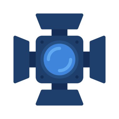 Film Stüdyosu Işıkları simgesi, vektör illüstrasyonu