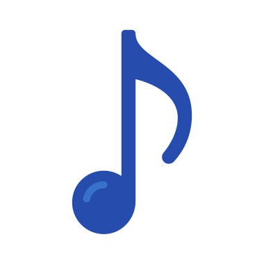 müzik notası ikon vektör illüstrasyonu 