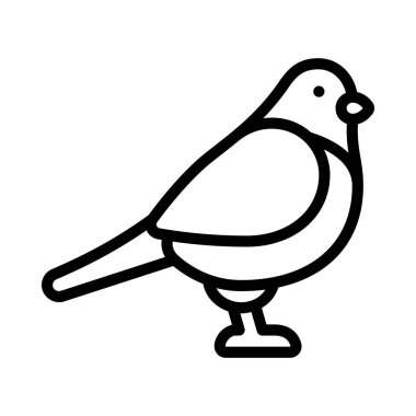 bird icon, vector illustration simple design