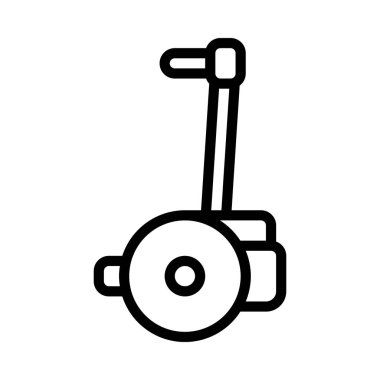 Segway simge vektörü. izole edilmiş sembol çizimi
