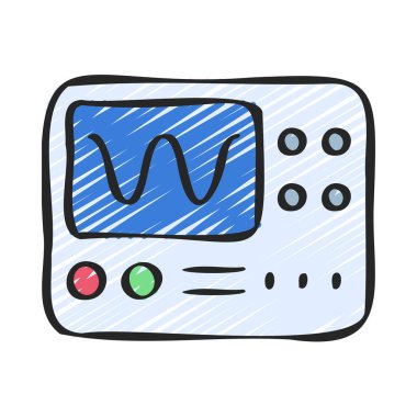 Metre Aygıtı Web simgesi vektör çizimi