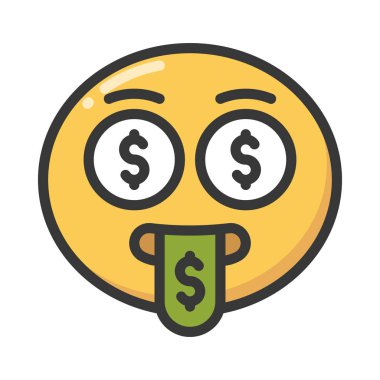 Para Gözü Web simgesi vektör illüstrasyonu