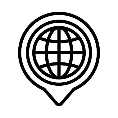 İnternet simgesi, vektör illüstrasyonu 