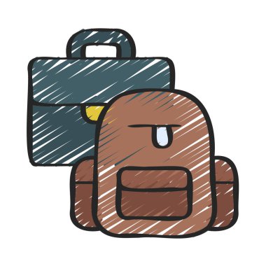 İş simgesi vektör çizimi için Seyahat et