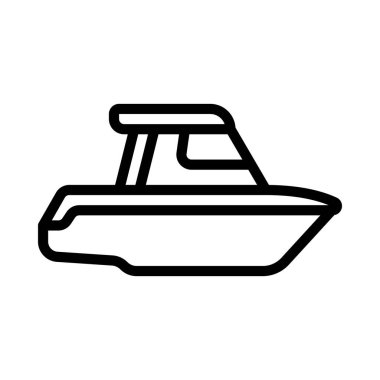 tekne ikonu vektör çizimi tasarımı
