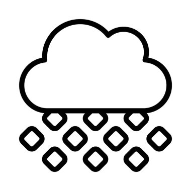 Selam Bulut Simgesi, Vektör İllüstrasyonu