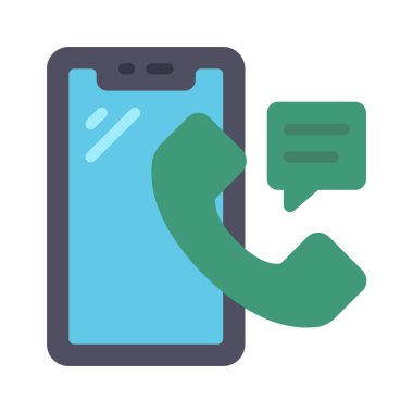 telefon arama simgesi vektör illüstrasyonu 