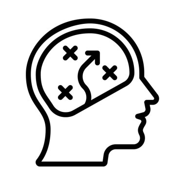 Zihin Simgesi Vektör Çizimi Planlanıyor