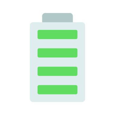 Tam Batarya ağ ikonu vektör illüstrasyonu