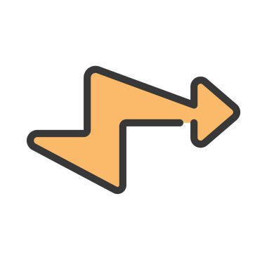 Elektriksel Bilgi Akımı ikon vektör illüstrasyon tasarımı