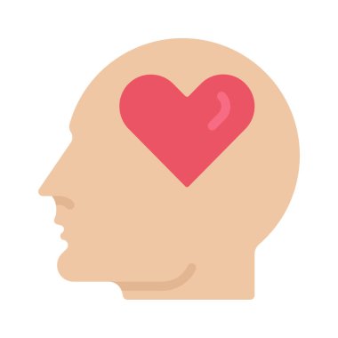 Ruh Sağlığı Web simgesi vektör illüstrasyonu