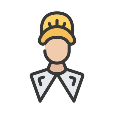 Pilgrim simgesi vektör illüstrasyon tasarımı