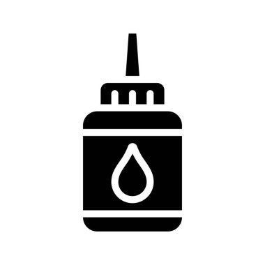 Yapıştırıcı düz simgesi, vektör illüstrasyonu 