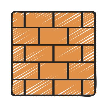 Brick Wall web simgesi vektör illüstrasyonuName