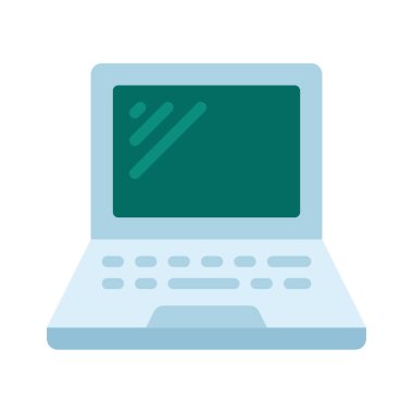 dizüstü bilgisayar simgesi, vektör illüstrasyonu 