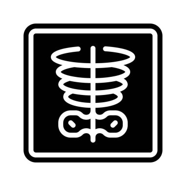 X Ray web simgesi vektör çizimi
